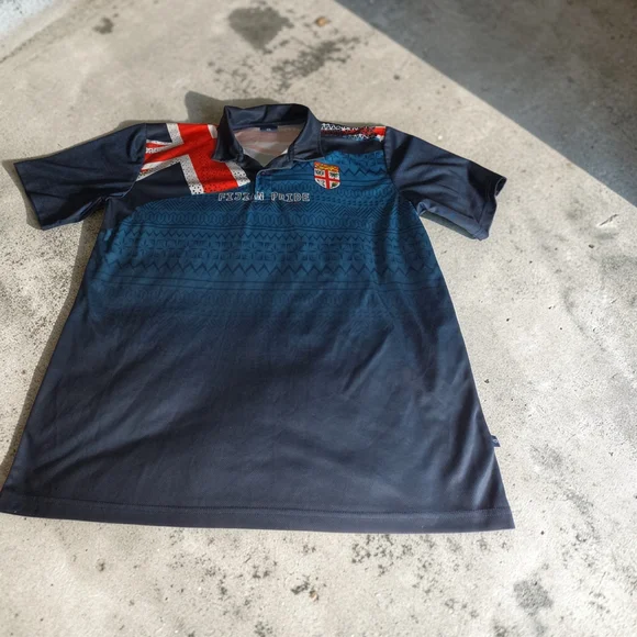 Men's Blue Rugby Jersey - Picture 2 of 13